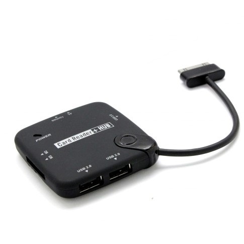 Samsung Tab to 3 OTG Port + Card Reader w/ Power