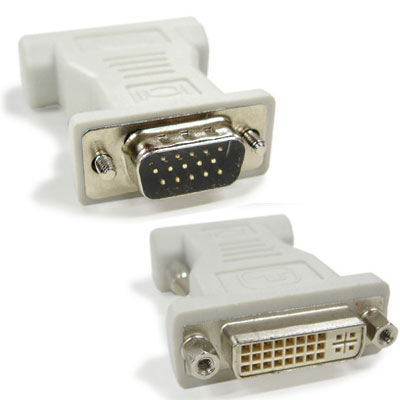 DVI I 24+5 to VGA Male Converter