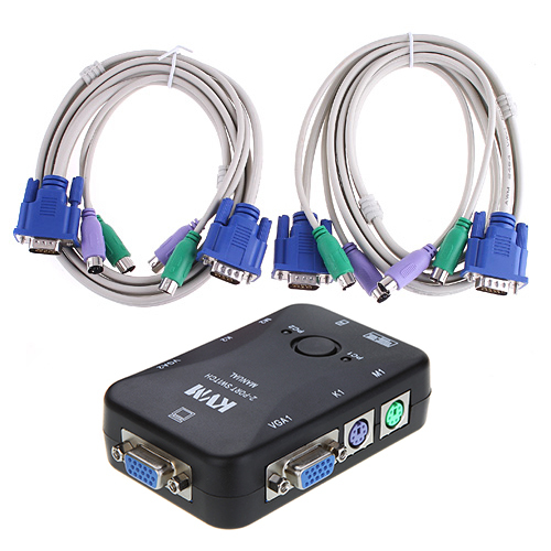 2 Port KVM Switch PS/2 Controller