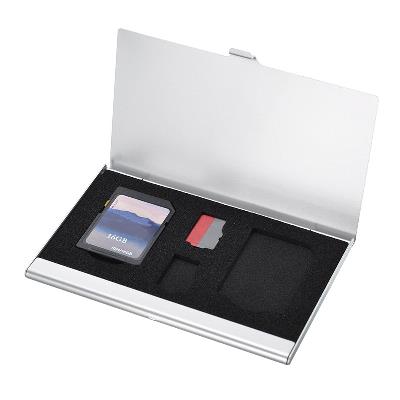 Memory Card Protector Box Storage Case 2x Micro SD Slot 2x SD Slot