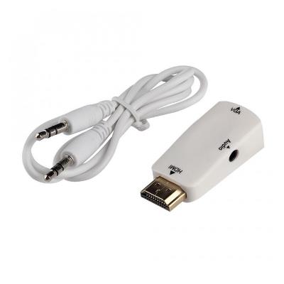 HDMI to VGA Adapter with Audio Cable 80cm