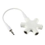 Audio 3.5m 5 Ways Splitter 27cm 