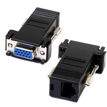 VGA Female to LAN RJ45 Ethernet Female Adapter