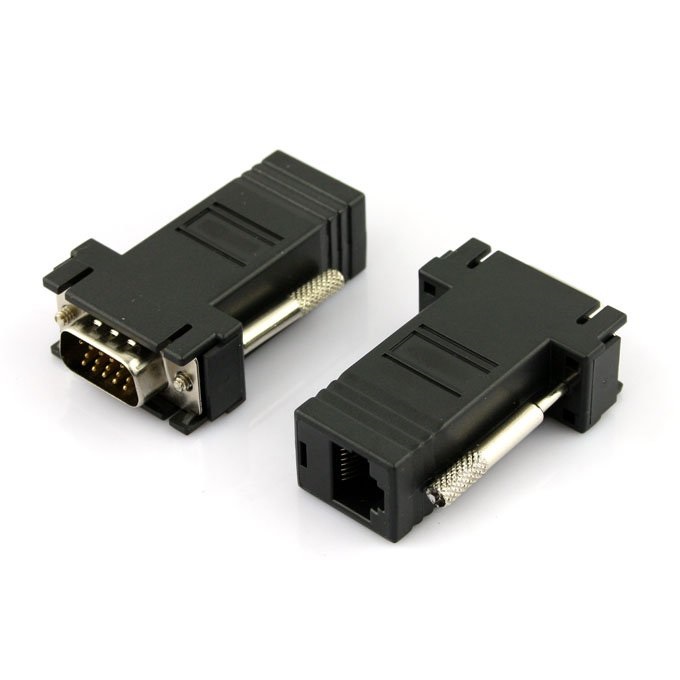 VGA Male to LAN RJ45 Ethernet Female Adapter
