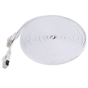 LAN Flat White Cable Cat6 5m