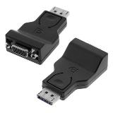 DisplayPort Male to VGA Female Short Converter Black