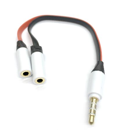 Earphone + MIC Splitter for PC/Laptop 23cm