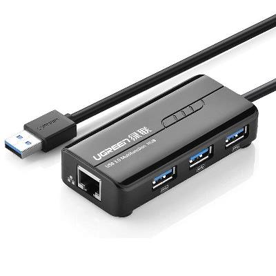 USB 3.0 LAN + 3 Port USB Hub 