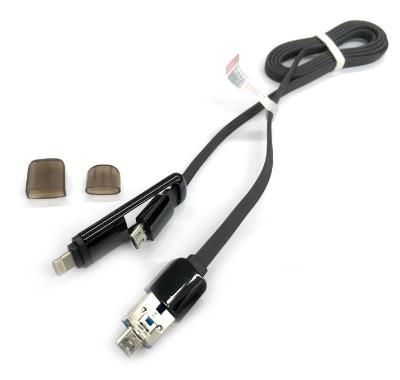 Kucipa 2 in 1 iPhone Lightning to Micro Charge/data Cable 1m