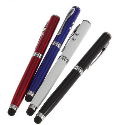 4 in 1 Capacitive Stylus/Ball Pen/Laser Pointer/LED Torch 