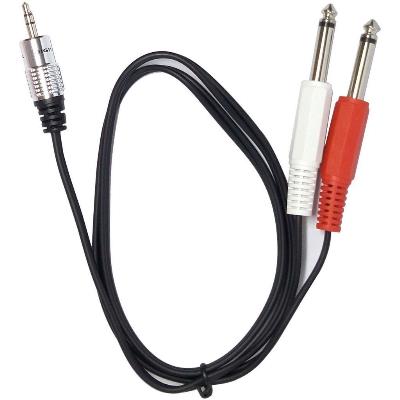 Audio 3.5mm to 6.3mm Mono Male Cable 1m