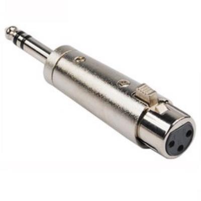 XLR Female - 6.3mm Mono Male Adapter