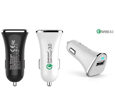 Car Fast Charge USB QC3.0 1.5A/12V  2A/6.5-9V 3A/3.65-6.5V