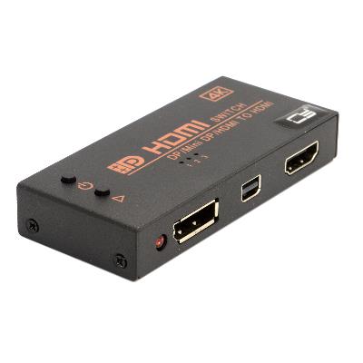 4K DP / HDMI / Mini Displayport in to HDMI Out Switcher