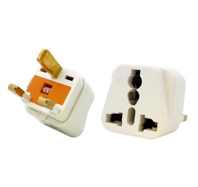 UK 3 Pin to Universal Plug Converter with Fused