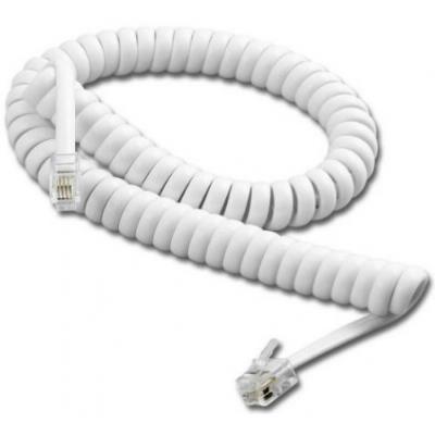 RJ11 Telephone Coiled Cable 1.5m