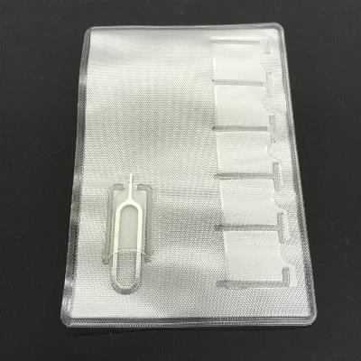 5x Pcs Sim Card Slot Storage Holder Clear Case + Phone Eject Pin