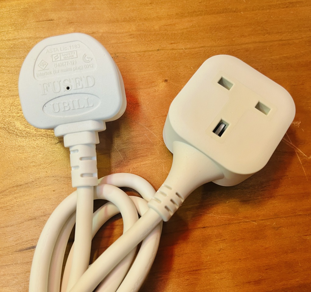 Power Extension Cord White