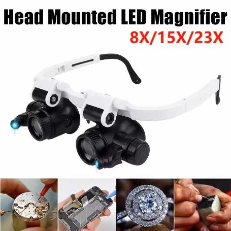 Head Mount Magnifying Glass for Watch Repair