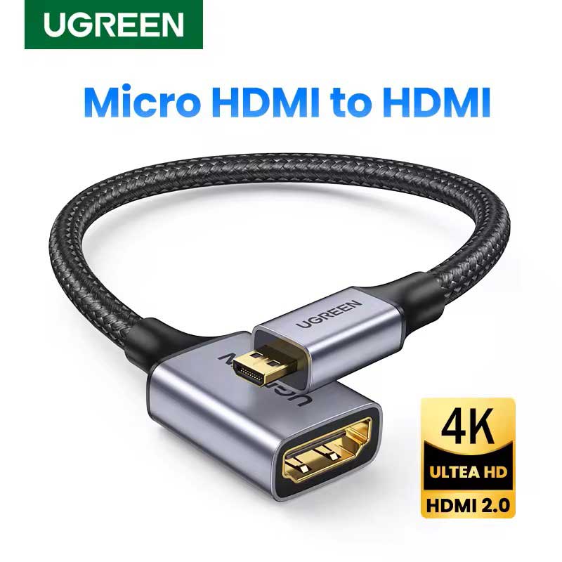 Ugreen Micro HDMI to HDMI adapter nylon braided