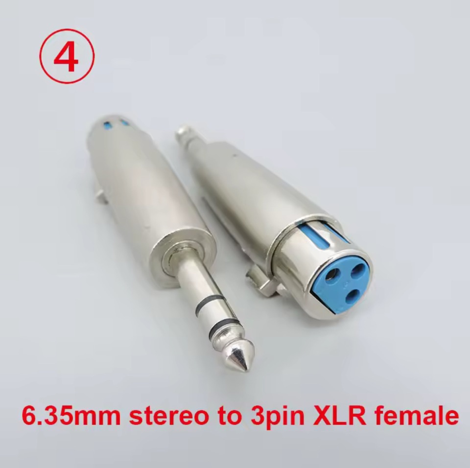 6.35mm Stereo Quarter Inch to XLR