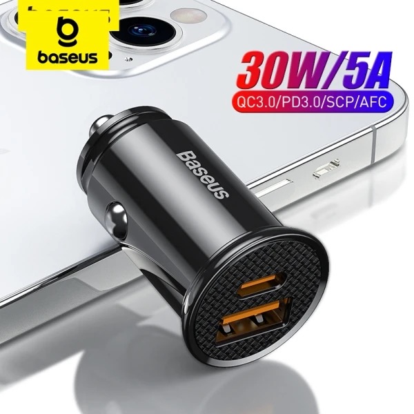 Baseus 30W USB Car Charger Quick Charge 4.0