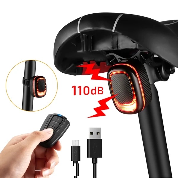 Bicycle Rear Led Alarm Light