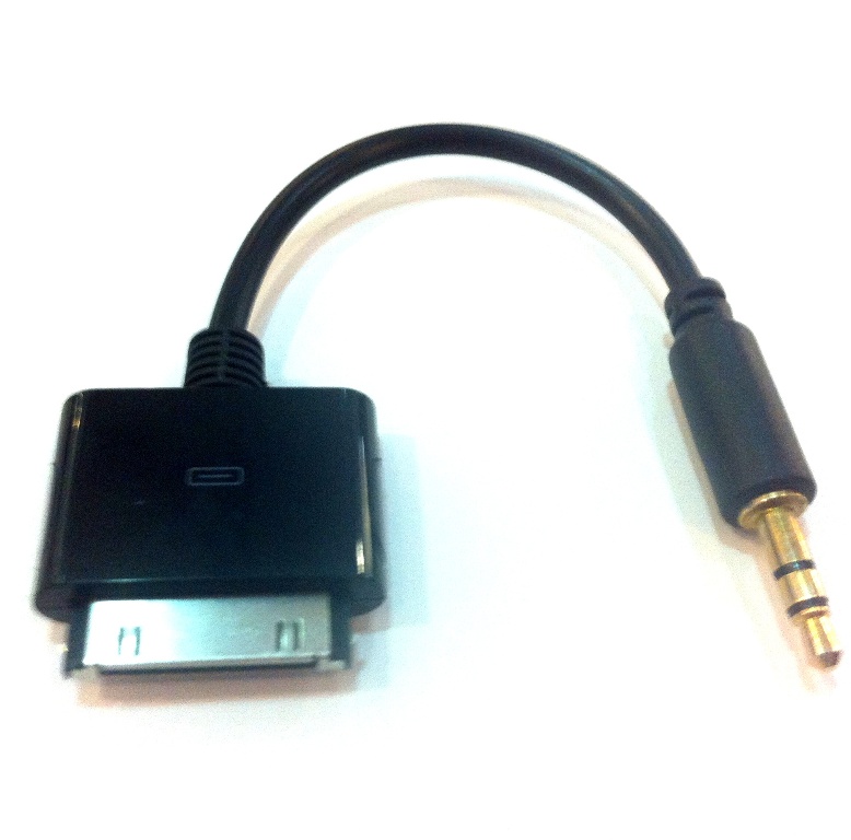 iPhone30pin(male) - Audio 3.5mm(male) Short Cable