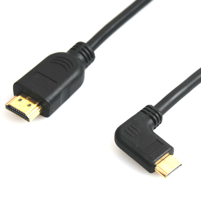 Mini HDMI to HDMI L-shape Cable 50cm