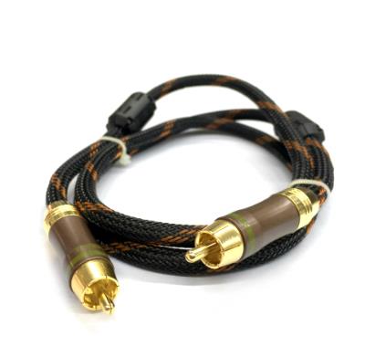 H-Quality Coax Gold Plated Cable 1m