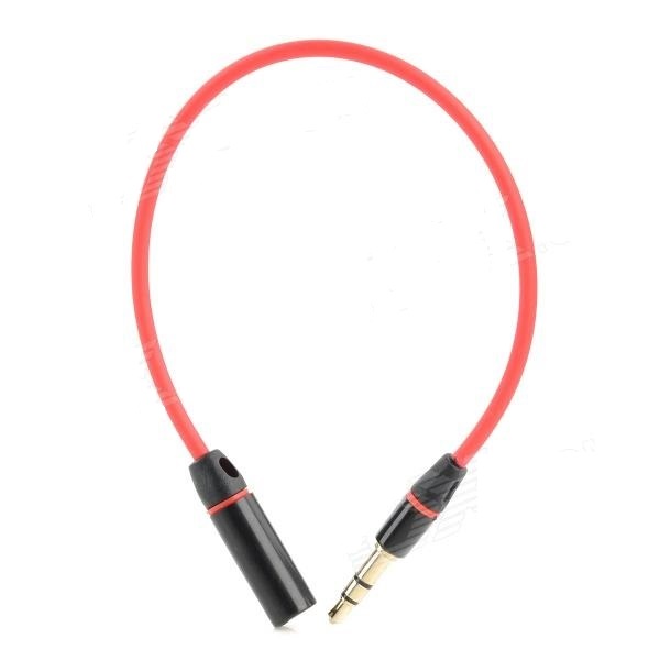 3.5mm Short Audio Extension Cable Red